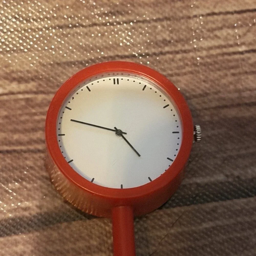 Ikea Stakig Red Pop Art Table Clock